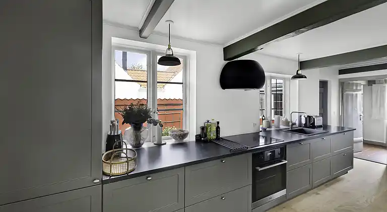 Charmerende byhus i hyggelige Svaneke