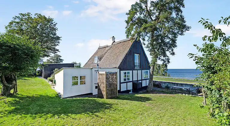 Nyt stråtag - smuk udsigt til hav og  klipper