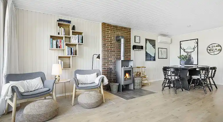 Helles und gemütliches Ferienhaus mit Meerblick