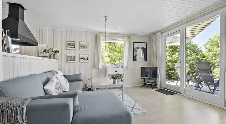 Helles und gemütliches Ferienhaus mit Meerblick