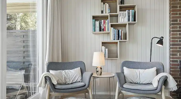 Helles und gemütliches Ferienhaus mit Meerblick