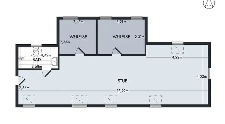 Ferielejlighed på Bornholm med havudsigt