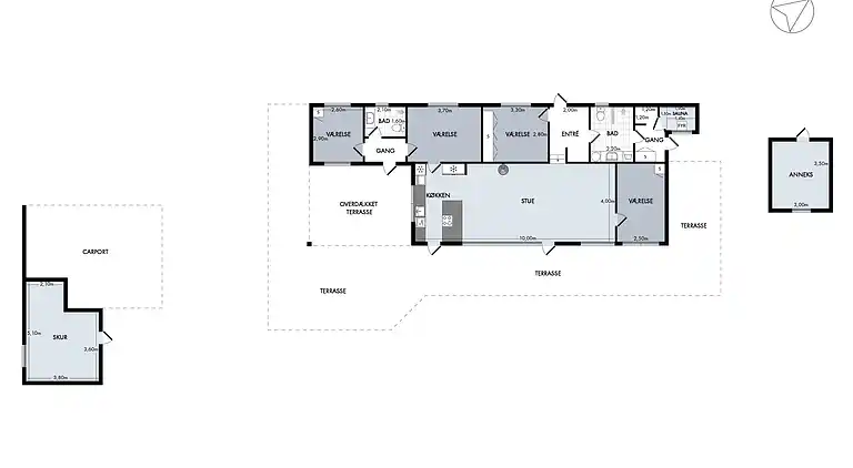Ferienhaus mit Aussicht und 400 Meter zum Hafen von Rørvig