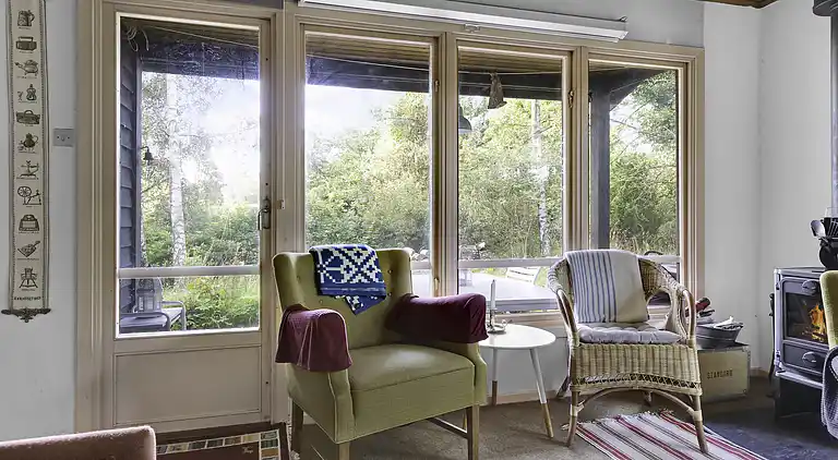 Sommerhus ved Veddinge i hyggelig 70’er stil