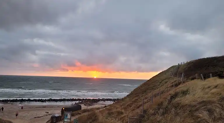 Ferienhaus mit Panoramablick zum Strand