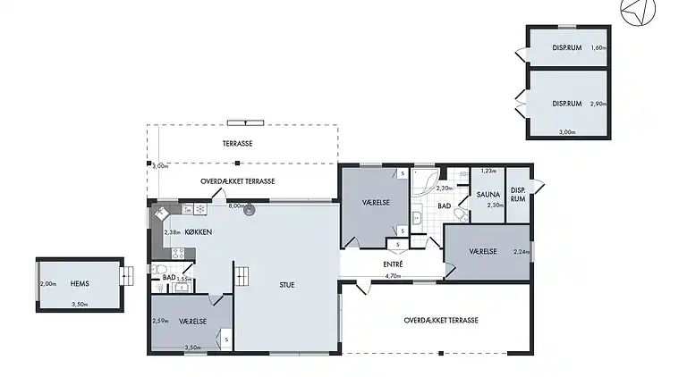 Dejligt nyere sommerhus i Hals tæt på stranden
