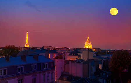 Eiffel Tower view + terrace Saint Germain des Pres