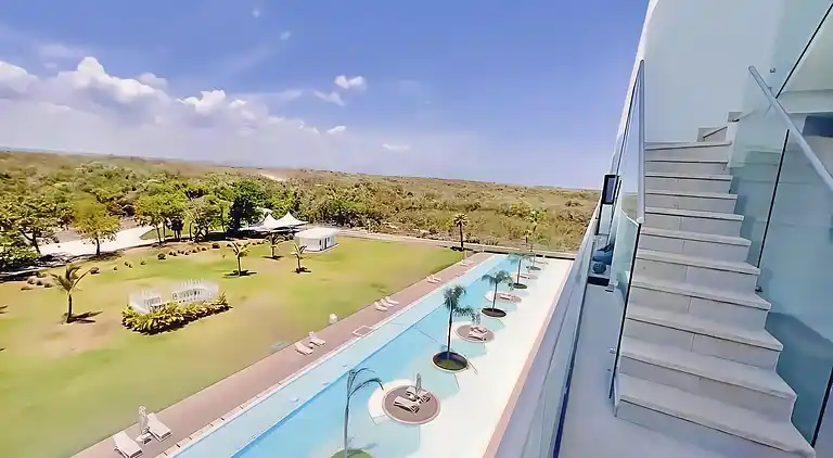 Ph in Cana Rock Star mit Blick auf den Golfplatz und Pool