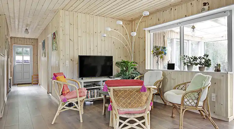 Idyllisches Ferienhaus 600 Meter zum Sandstrand