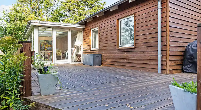 Idyllisches Ferienhaus 600 Meter zum Sandstrand