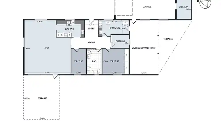 Gemütliches und geräumiges Stadthaus in Aars