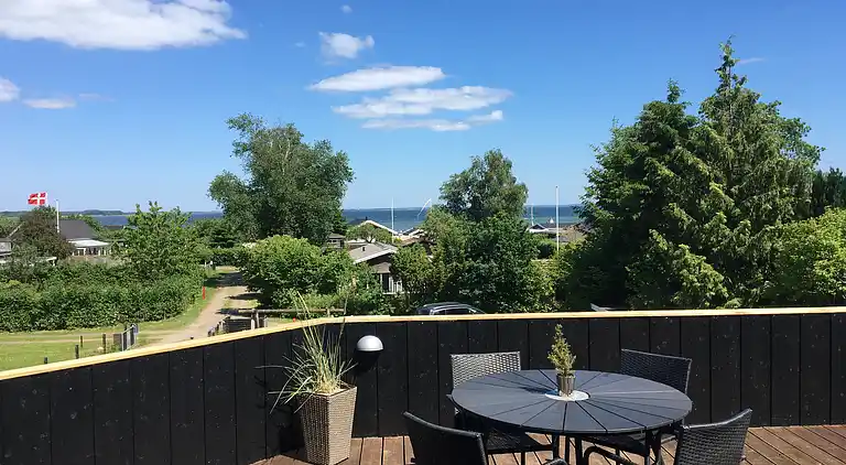 Hütte in Grønninghoved mit Blick