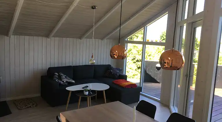 Hütte in Grønninghoved mit Blick