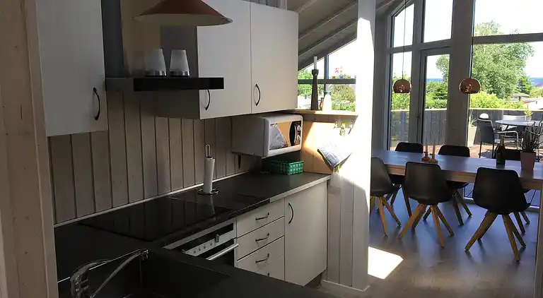 Hütte in Grønninghoved mit Blick