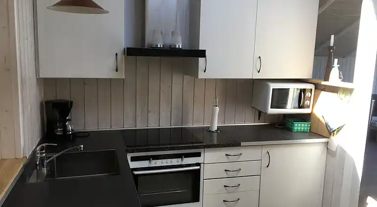 Hütte in Grønninghoved mit Blick