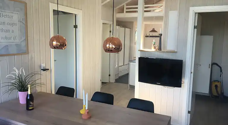 Hütte in Grønninghoved mit Blick