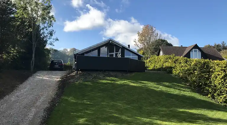 Hütte in Grønninghoved mit Blick