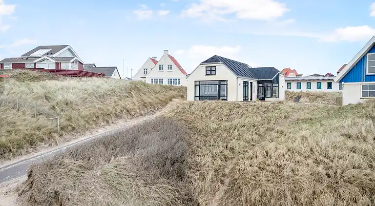Ferienhaus mit Panoramablick zum Strand