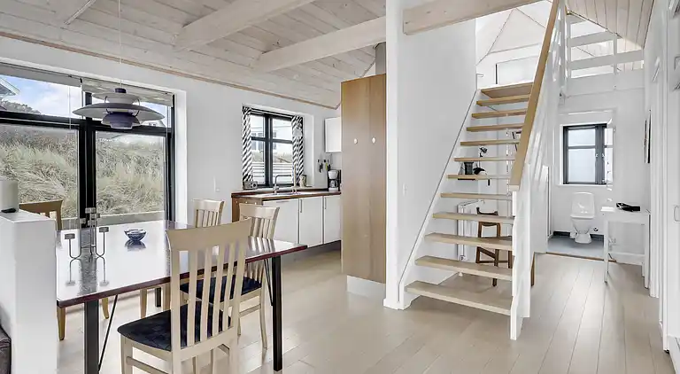 Ferienhaus mit Panoramablick zum Strand