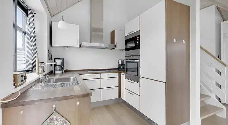 Ferienhaus mit Panoramablick zum Strand