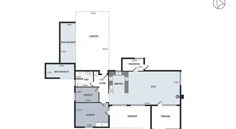 Sommerhus nær vand, skov og Møns Klint