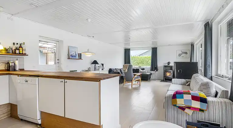 Sommerhus nær vand, skov og Møns Klint