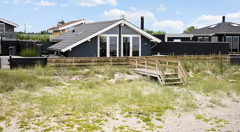 1. række med panoramaudsigt over Tørresø Strand