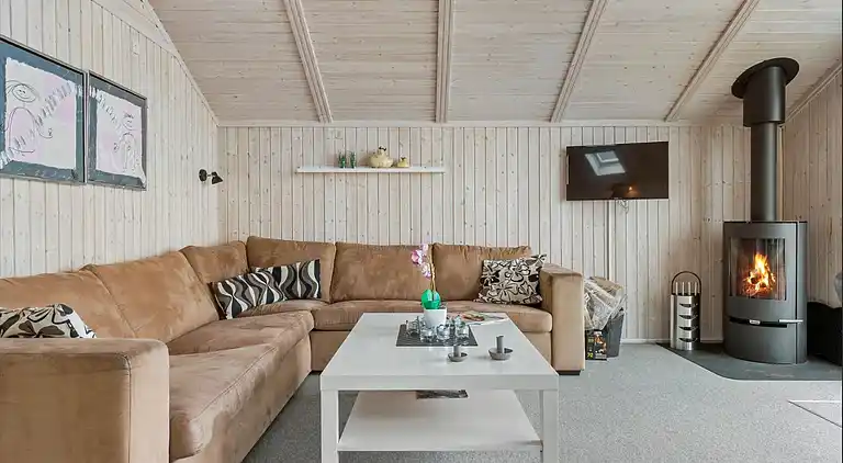 1. række med panoramaudsigt over Tørresø Strand