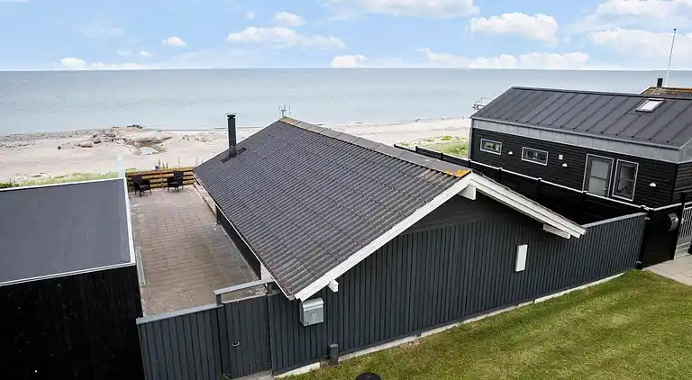 1. række med panoramaudsigt over Tørresø Strand