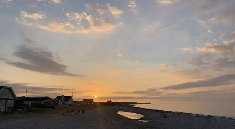 1. række med panoramaudsigt over Tørresø Strand