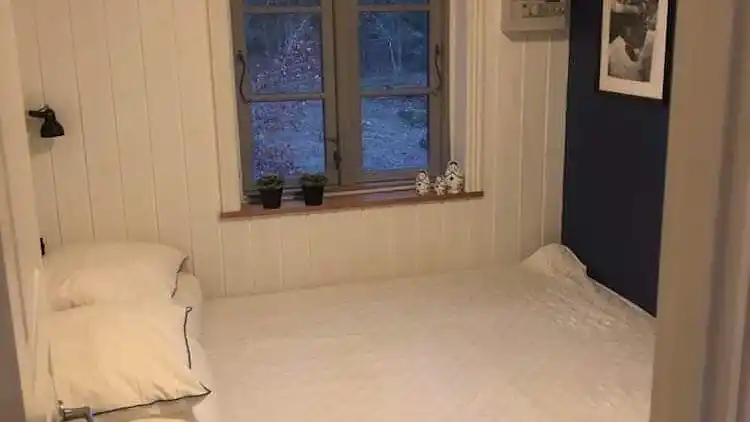 Ferienhaus mitten im Wald, nah am Wasser.