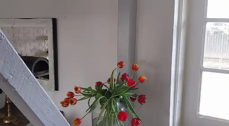 Hyggeligt hus på landet  i roligt område.