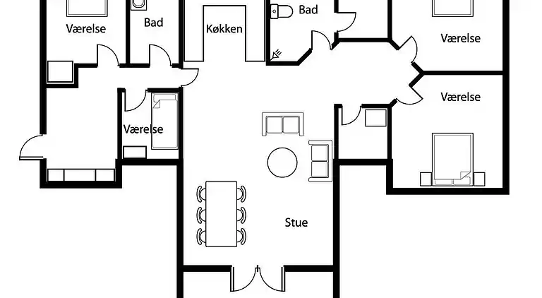 Sommerhus ved Vrist Strand