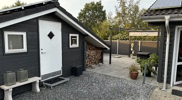 Skønt  feriehus. Spa/sauna,biloplader,Gudenå