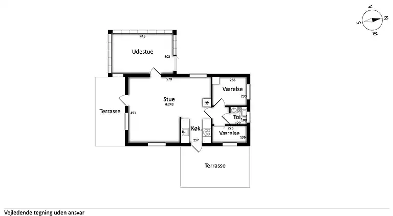 Hyggeligt sommerhus nær skønne hvide sandstrande 