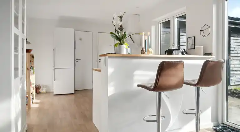 Feriehus med flott utsikt over havet og Bogø