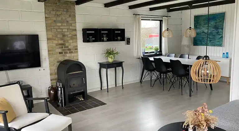 Gemütliches Ferienhaus in Strandnähe.