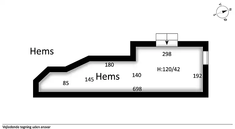 Ferienhaus mit Sauna in der Nähe von Følle Strand