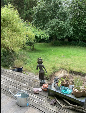 Underbart sommarhus vid kusten.