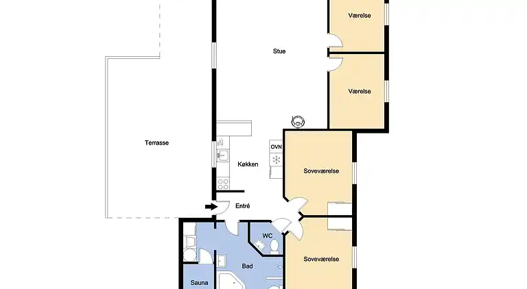 Sommerhus ved Vrist Strand