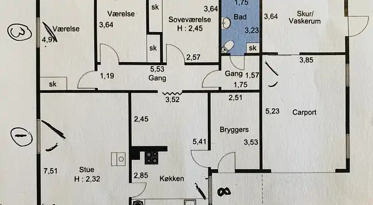 Supertolles Haus in der Hafenstadt Hvalpsund.