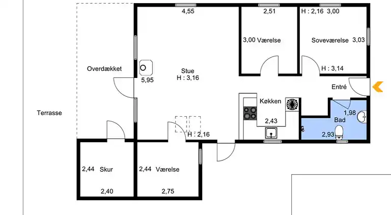 Sommerhaus am Strand in Ålbæk