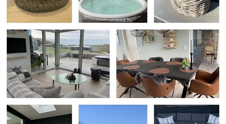 Ny topp moderne sommerhus ved vannet