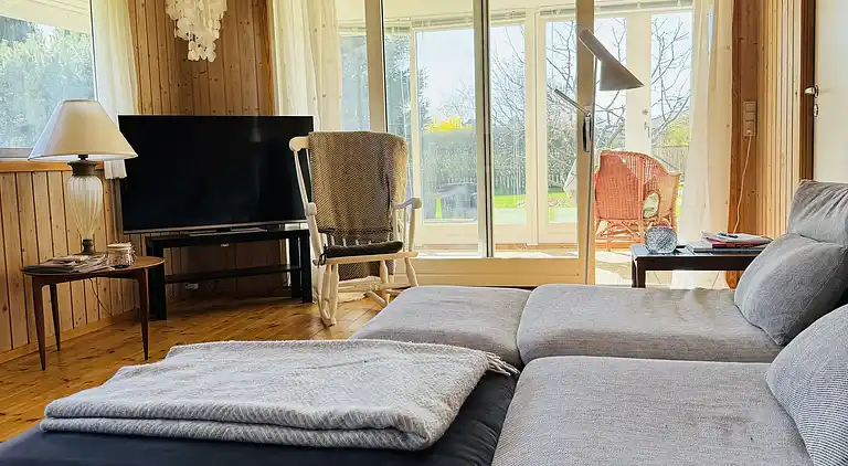 Idyllisches Ferienhaus in Strandnähe