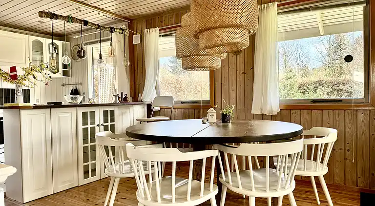 Idyllisches Ferienhaus in Strandnähe