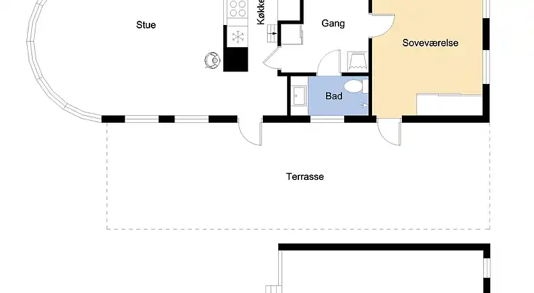 Sommerhus ved Vrist Strand