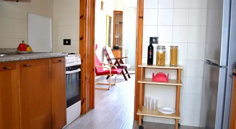 Taki-Ferienhaus im ersten Stock mit zwei Badezimmern in San