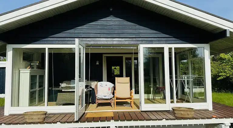 Idyllisches Ferienhaus in Strandnähe