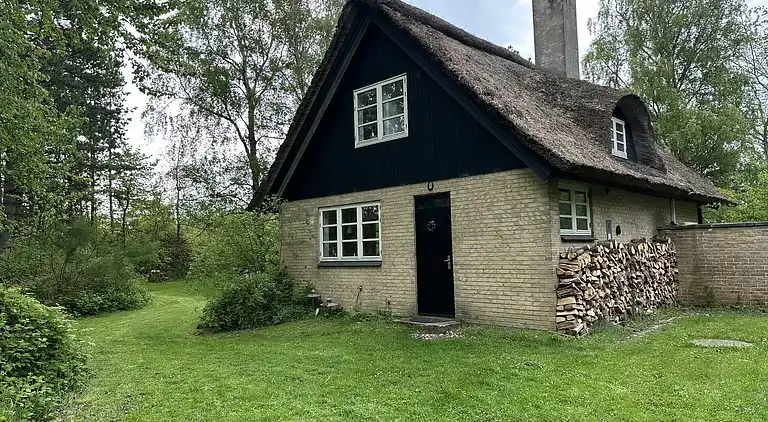 Gemütliches, reetgedecktes Ferienhaus-ladestation