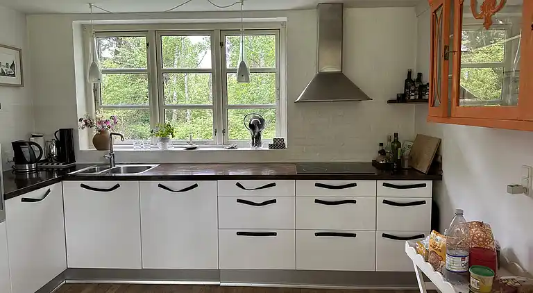 Gemütliches, reetgedecktes Ferienhaus-ladestation